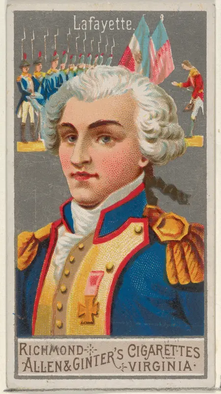 Lafayette, from the Great Generals series (N15) for Allen & Ginter Cigarettes Brands Wall Art by Allen & Ginter - High-Resolution Digital Print