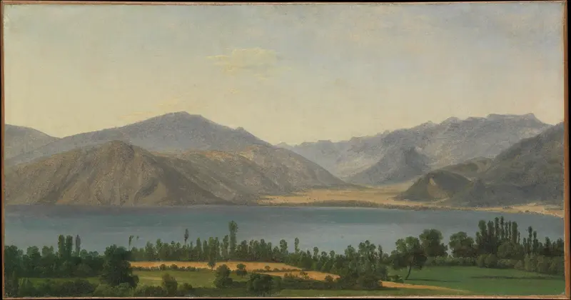 Lake Fucino and the Abruzzi Mountains Wall Art by Joseph Bidauld - High-Resolution Digital Print