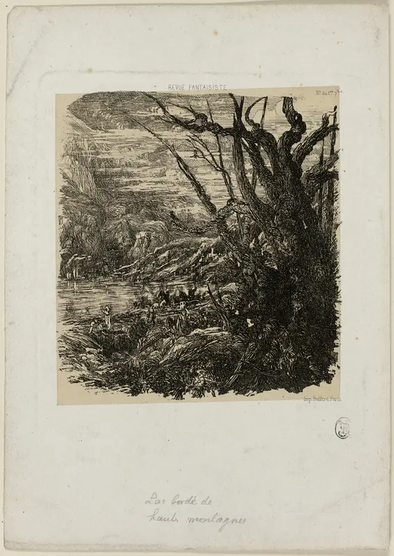 Lake in the Mountains, from Revue Fantaisiste