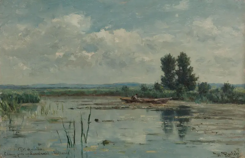 Lake near Loosdrecht Wall Art by Unknown - High-Resolution Digital Print