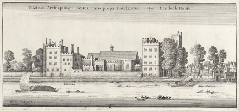 Lambeth Palace te Londen, gezien vanaf de Theems Wall Art by Unknown - High-Resolution Digital Print