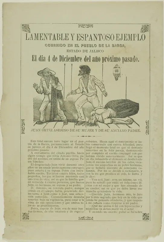 Lamentable and Frightening Example that Happened in the Town of Barca Wall Art by José Guadalupe Posada - High-Resolution Digital Print