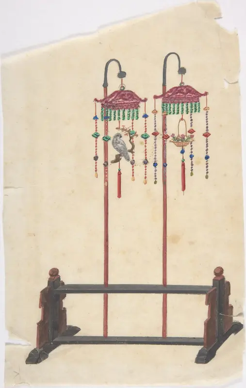 Lamp Design Wall Art by Anonymous, Chinese, 19th century - High-Resolution Digital Print