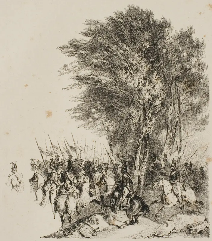 Lancers on the March Wall Art by Nicolas Toussaint Charlet - High-Resolution Digital Print