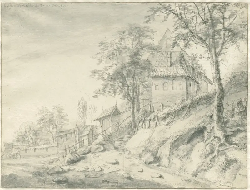 Landelijke gebouwen in Lintfurt bij Kiel Wall Art by Anthonie Waterloo - High-Resolution Digital Print