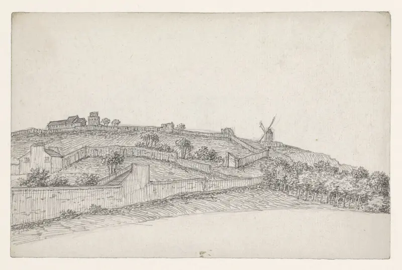 Landerijen op de Butte Wall Art by Georges Michel - High-Resolution Digital Print