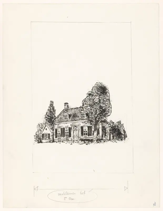 Landhuis met schuur Wall Art by Jaap Nieuwenhuis - High-Resolution Digital Print