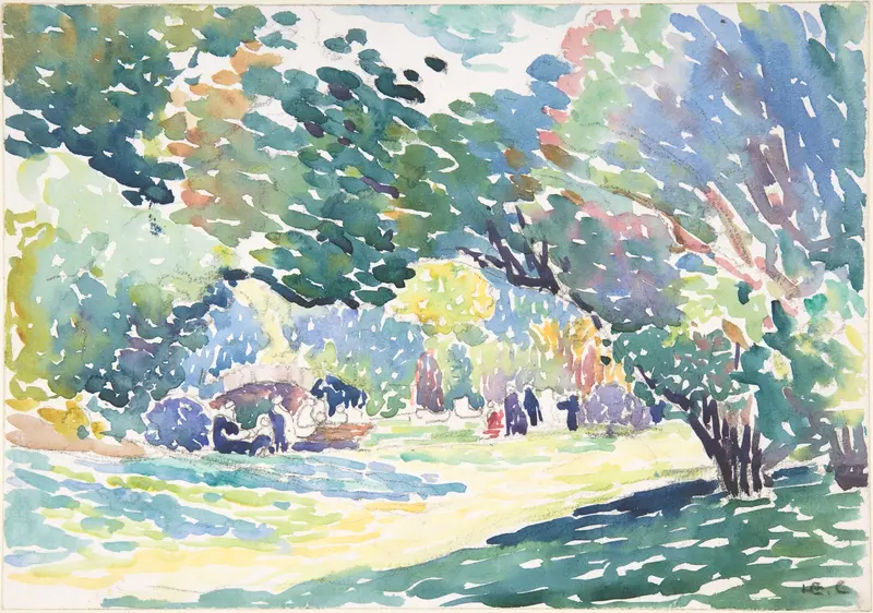 Landscape Wall Art by Henri-Edmond Cross (Henri-Edmond Delacroix) - High-Resolution Digital Print