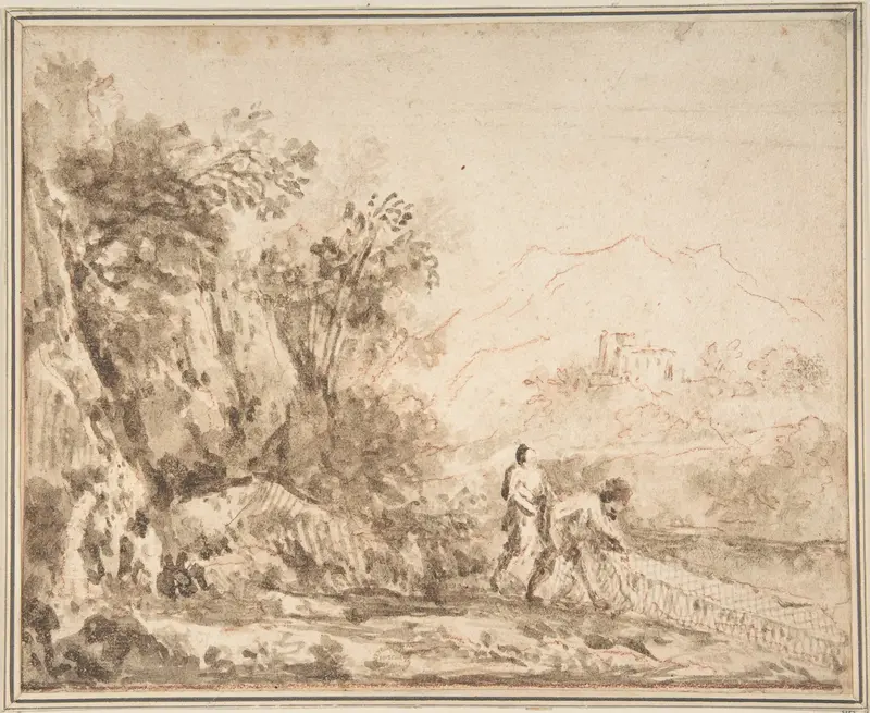 Landscape Wall Art by Anonymous, Italian, 18th century - High-Resolution Digital Print
