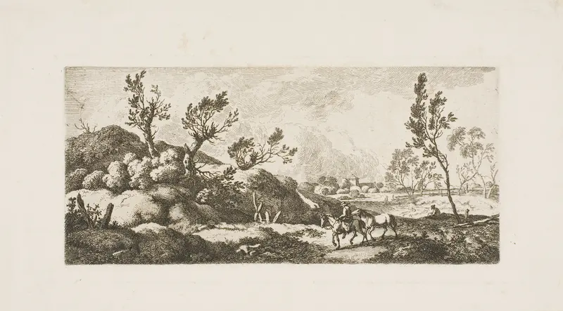 Landscape - Boy with Horse Wall Art by Ferdinand Kobell - High-Resolution Digital Print