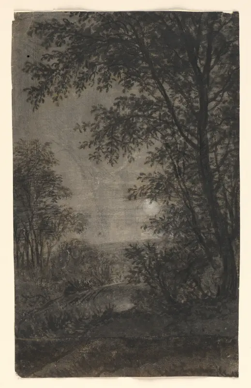 Landscape by Moonlight Wall Art by Anthonie Waterloo - High-Resolution Digital Print