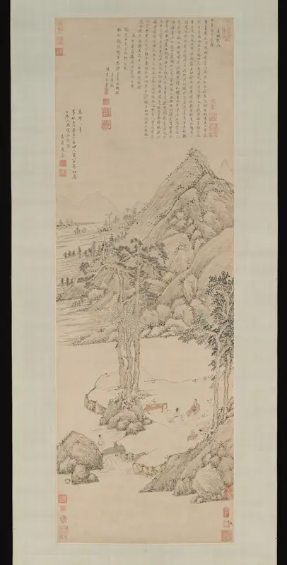 Landscape dedicated to Xiang Yuanbian Wall Art by Wen Jia - High-Resolution Digital Print