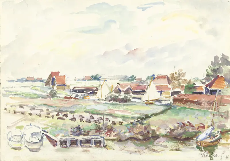 Landscape in Friesland Wall Art by Unknown - High-Resolution Digital Print