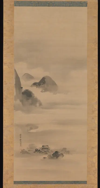 Landscape in Moonlight Wall Art by Kano Tan'yū - High-Resolution Digital Print