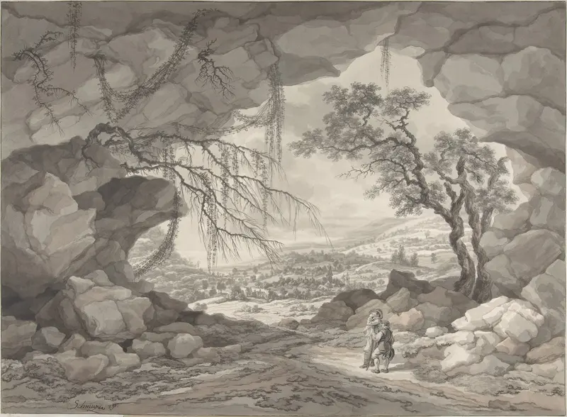 Landscape near Mödling Wall Art by Jakob Matthias Schmutzer - High-Resolution Digital Print