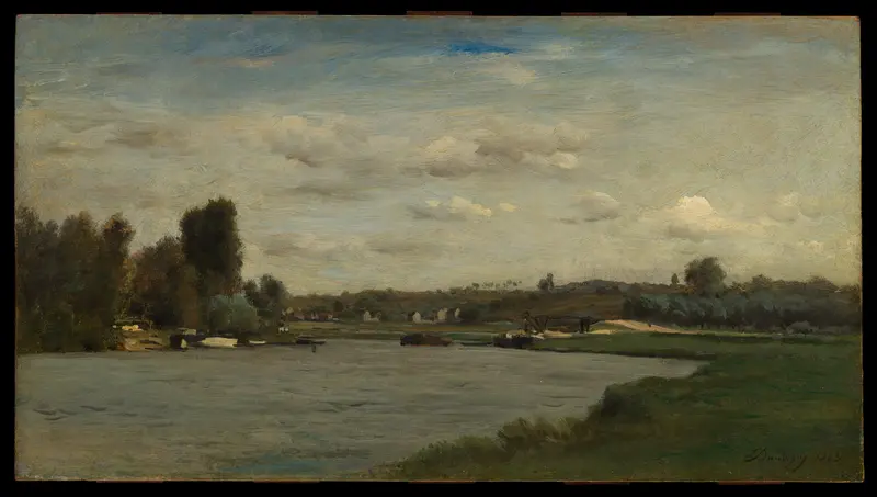 Landscape on a River Wall Art by Charles-François Daubigny - High-Resolution Digital Print