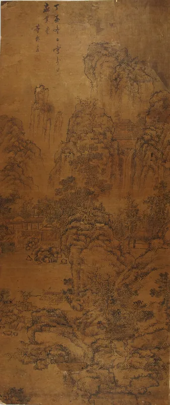 Landscape: Temples and Waterfall Wall Art by Dong Bangda - High-Resolution Digital Print