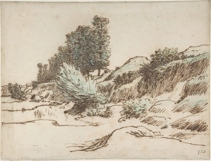 Landscape, Vichy Wall Art by Jean-François Millet - High-Resolution Digital Print