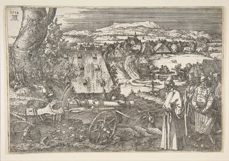 Landscape with a Cannon Wall Art by Albrecht Dürer - High-Resolution Digital Print