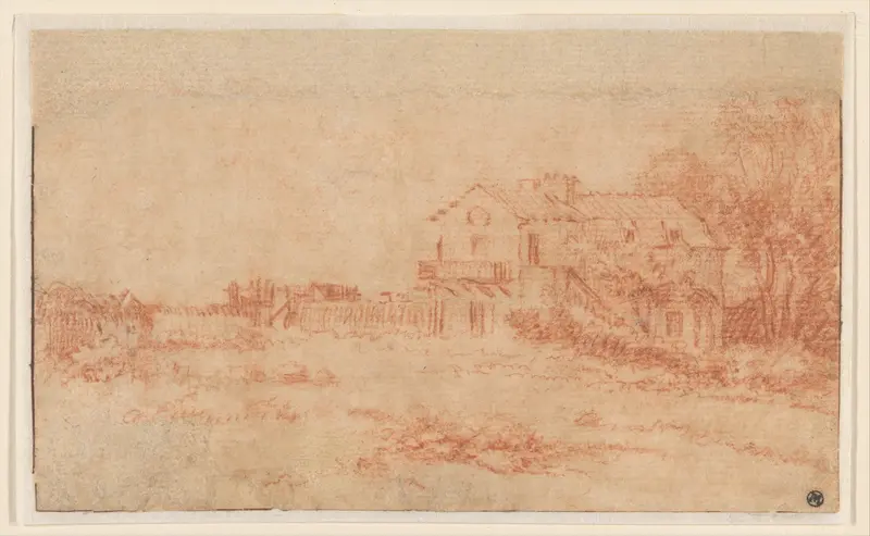 Landscape with a Country House Wall Art by Antoine Watteau - High-Resolution Digital Print