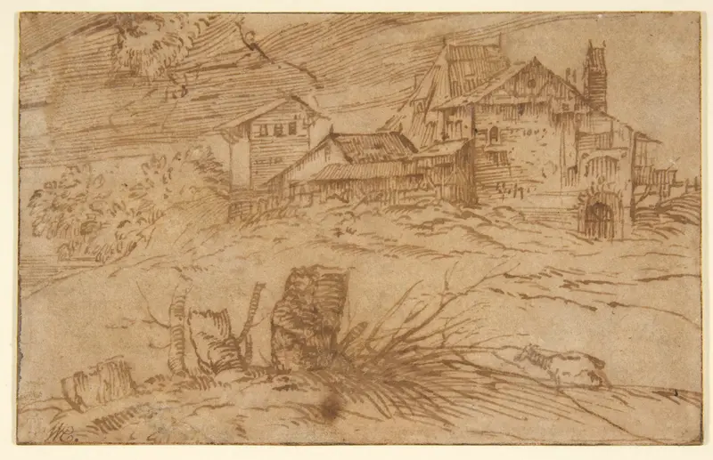 Landscape with a Goat Wall Art by Titian (Tiziano Vecellio) - High-Resolution Digital Print