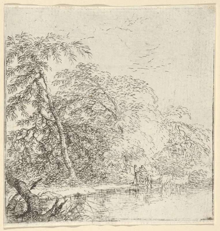 Landscape with a herdsmen Wall Art by Salvator Rosa - High-Resolution Digital Print