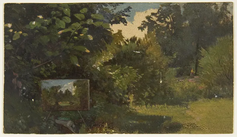 Landscape with an Easel Wall Art by Anonymous, French, 19th century - High-Resolution Digital Print
