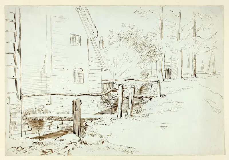 Landscape with Bridge Wall Art by Henry Stacy Marks - High-Resolution Digital Print