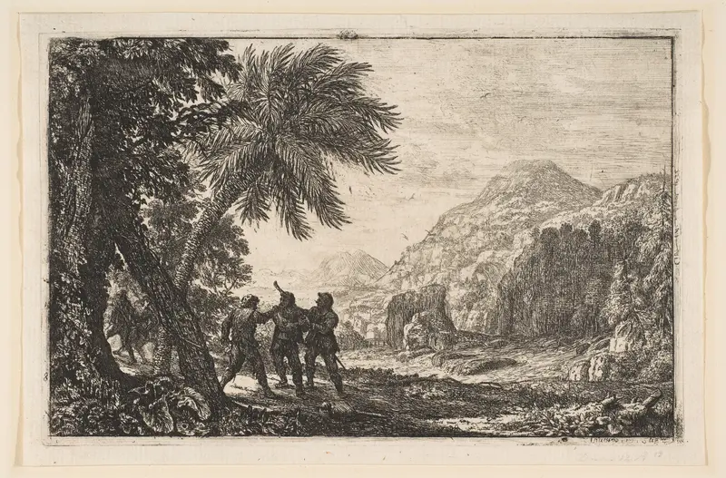 Landscape with Brigands Wall Art by Claude Lorrain (Claude Gellée) - High-Resolution Digital Print