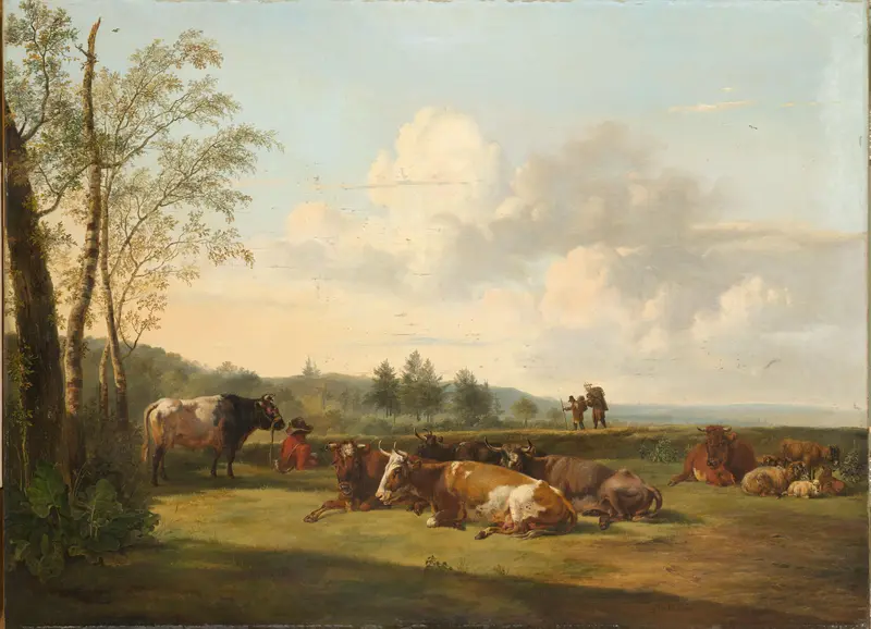 Landscape with Cattle Wall Art by Pieter Gerardus van Os - High-Resolution Digital Print