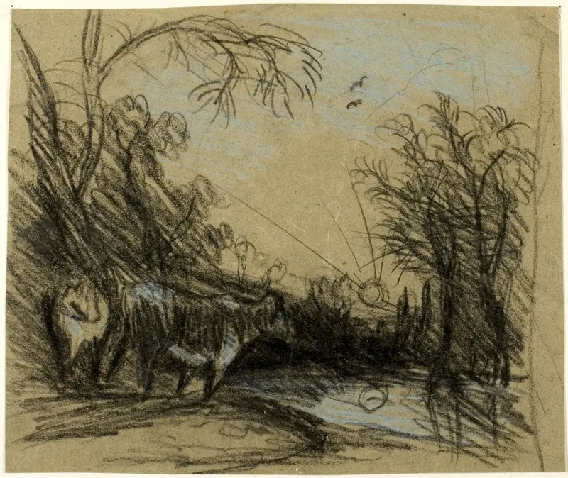 Landscape with Cows Wall Art by John Constable - High-Resolution Digital Print