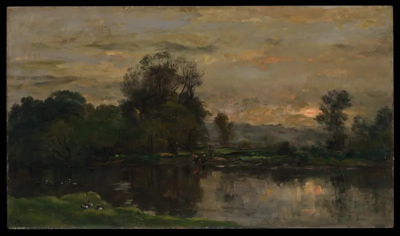 Landscape with Ducks Wall Art by Charles-François Daubigny - High-Resolution Digital Print