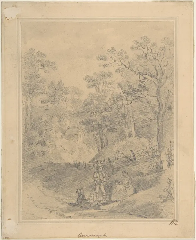 Landscape with Figures Wall Art by George Frost - High-Resolution Digital Print