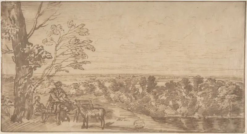 Landscape with figures Wall Art by Jan Lievens - High-Resolution Digital Print