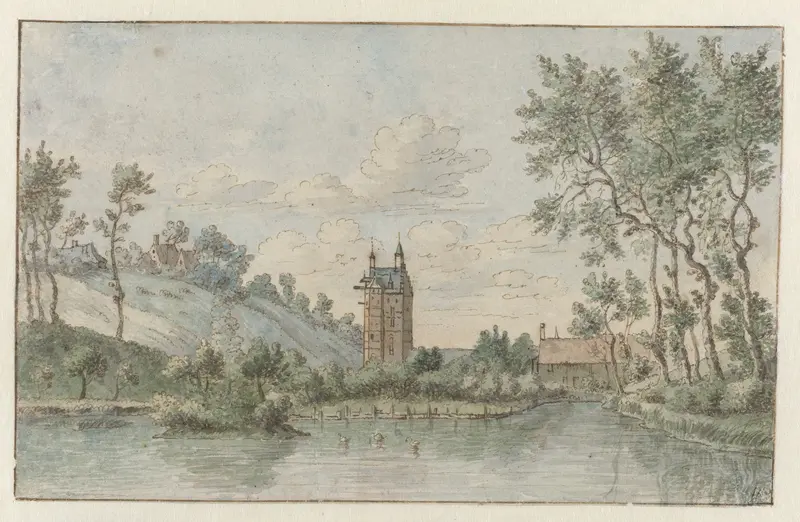 Landscape with Huis Kluys, near Brussels Wall Art by Unknown - High-Resolution Digital Print