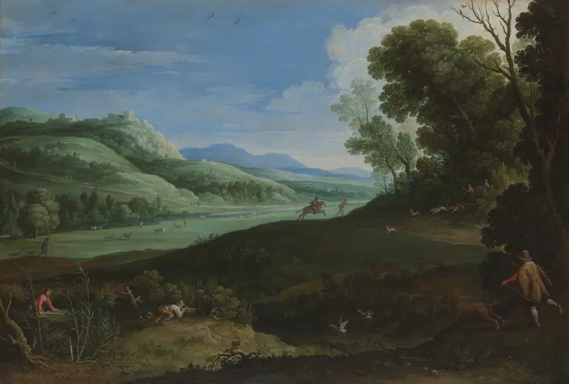 Landscape with Hunters