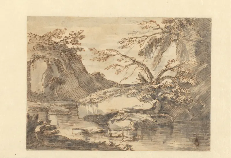 Landscape with Large Boulders in Water Wall Art by Unknown - High-Resolution Digital Print