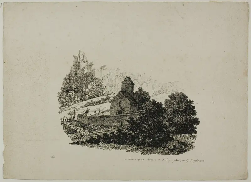 Landscape with Procession Wall Art by Gottfried Engelmann - High-Resolution Digital Print