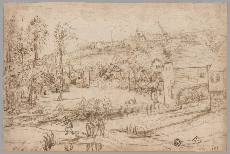 Landscape with River and Mill Wall Art by Unknown artist - High-Resolution Digital Print
