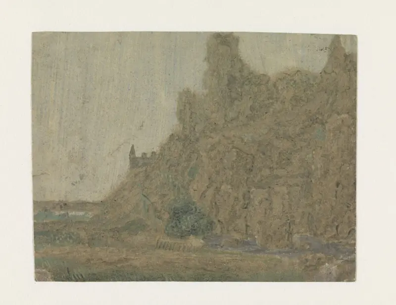 Landscape with Steep Cliffs Wall Art by Hercules Segers - High-Resolution Digital Print