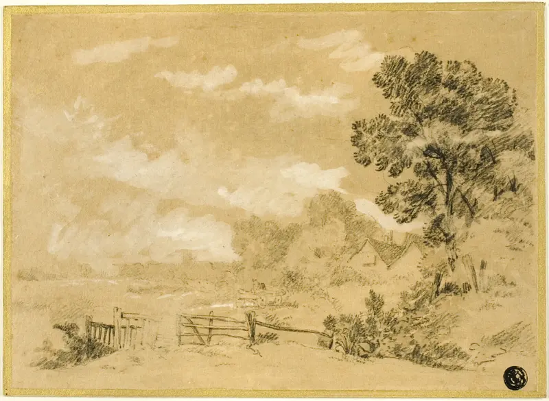 Landscape with Stile Wall Art by Augustus Wall Callcott - High-Resolution Digital Print