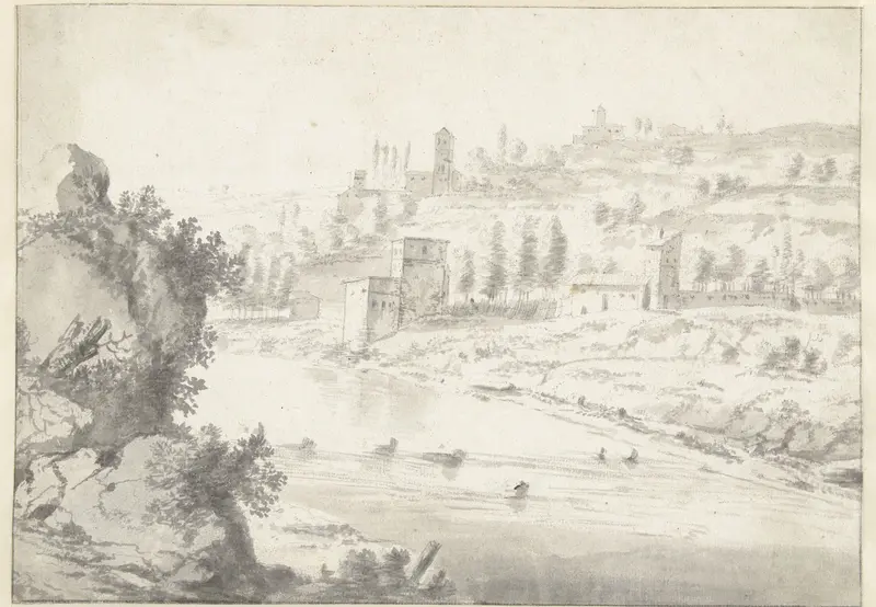Landscape with the Rhône River Valley, near Vienne Wall Art by Jan Worst - High-Resolution Digital Print