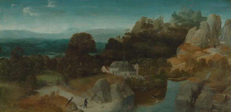 Landscape with the Temptation of Saint Anthony Abbot Wall Art by Unknown - High-Resolution Digital Print