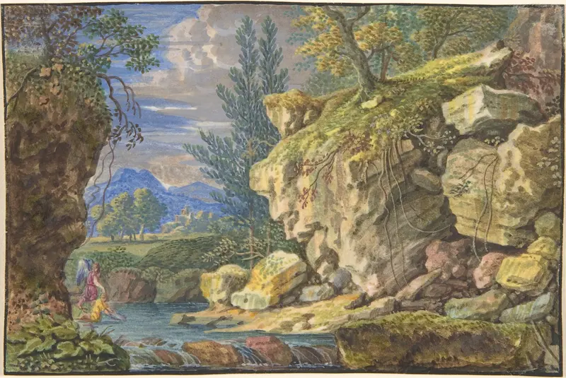 Landscape with Tobias and the Angel Wall Art by Felix Meyer - High-Resolution Digital Print