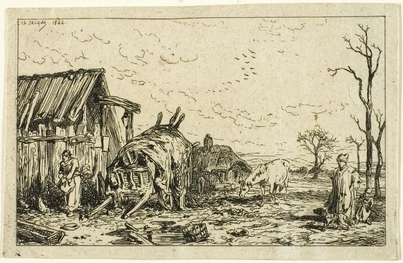 Landscape with Unhitched Cart