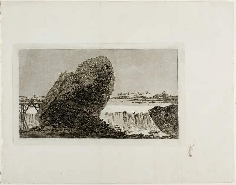 Landscape with Waterfall