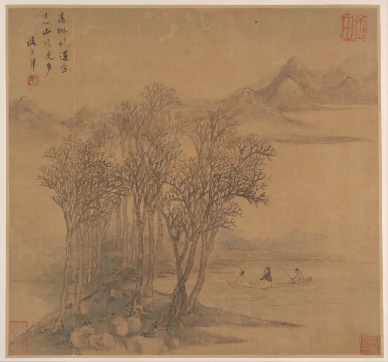Landscapes after Tang-dynasty poems Wall Art by Sheng Maoye - High-Resolution Digital Print