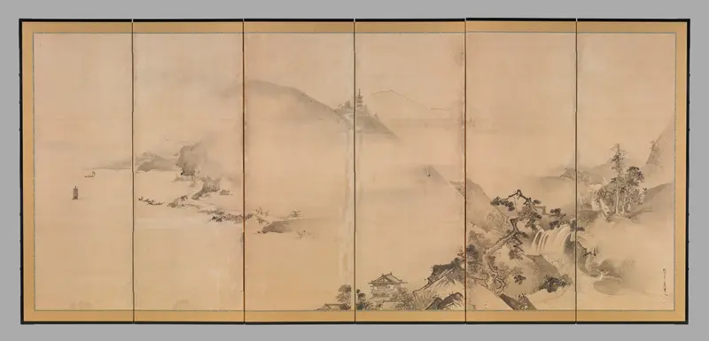 Landscapes of the Four Seasons Wall Art by Kano Tan'yū - High-Resolution Digital Print