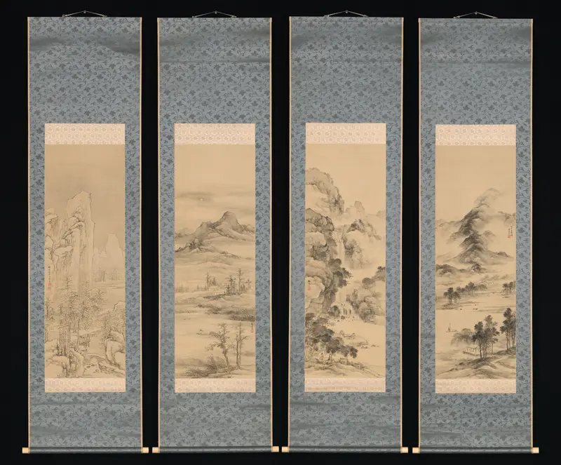 Landscapes of the Four Seasons Wall Art by Yamamoto Baiitsu - High-Resolution Digital Print
