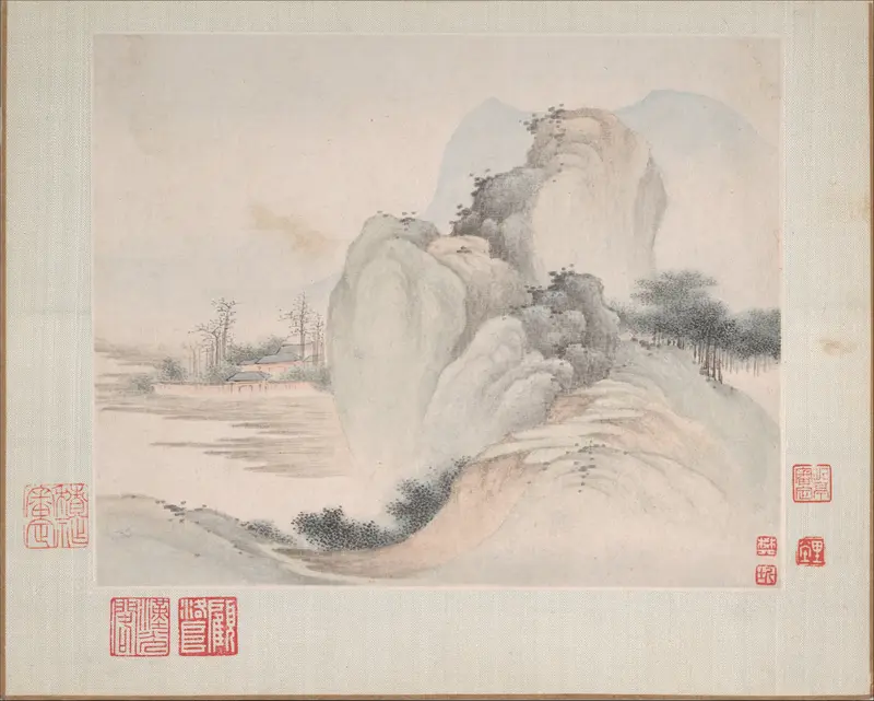 Landscapes painted for Yuweng